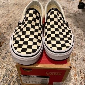 BNIB Vans Classic Slip-On Checkerboard 7w